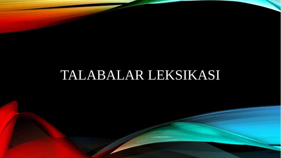 Talabalar leksikasi