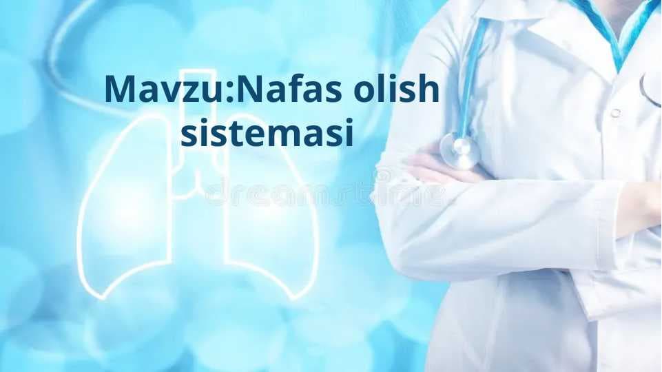 Nafas olish sistemasi tuzilishi