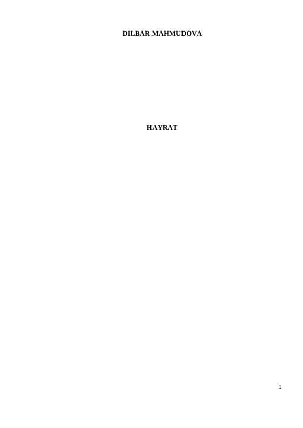 Halima Xudoyberdiyeva biografiyasi