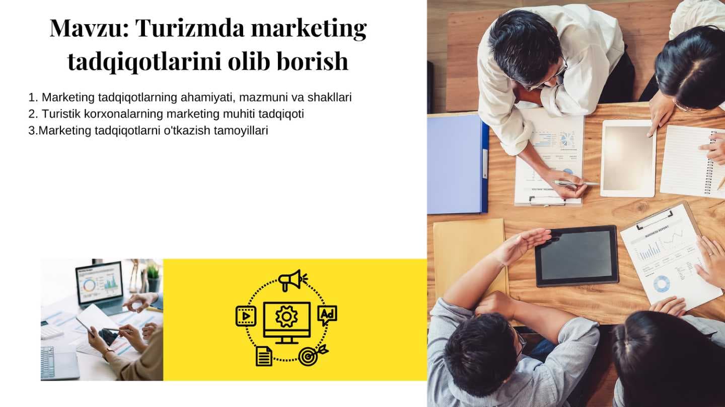 Turizmda marketing tadqiqotlarini olib borish