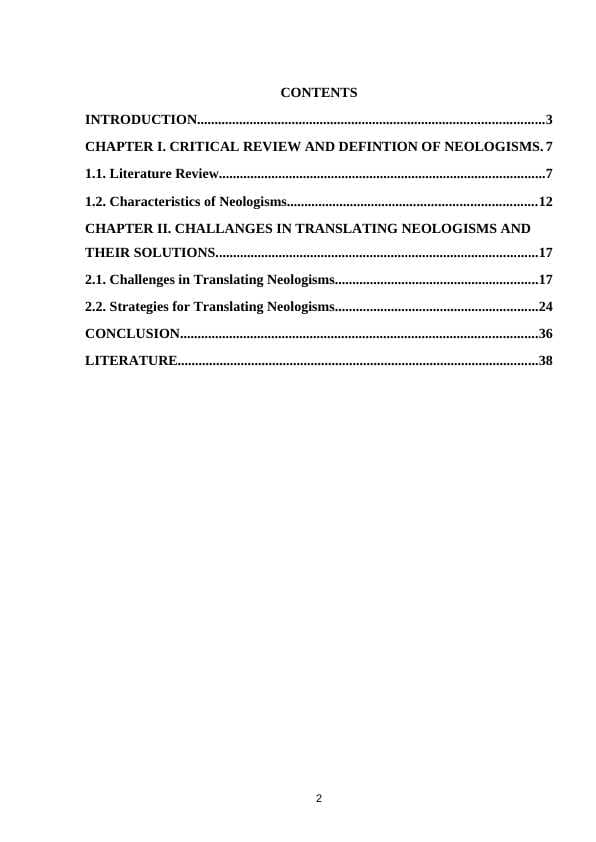 Problems of translation of neologisms - Munira