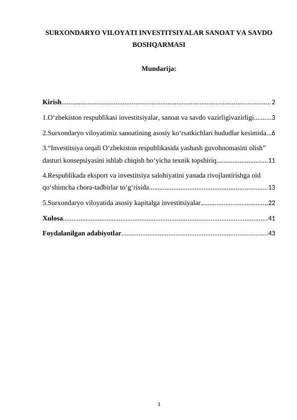 Surxondaryo viloyati investitsiyalar sanoat va savdo boshqarmasi