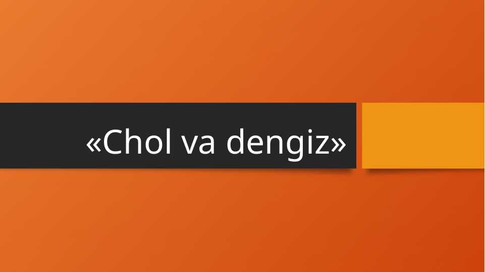 «Chol va dengiz» Ernest Hemenguiy