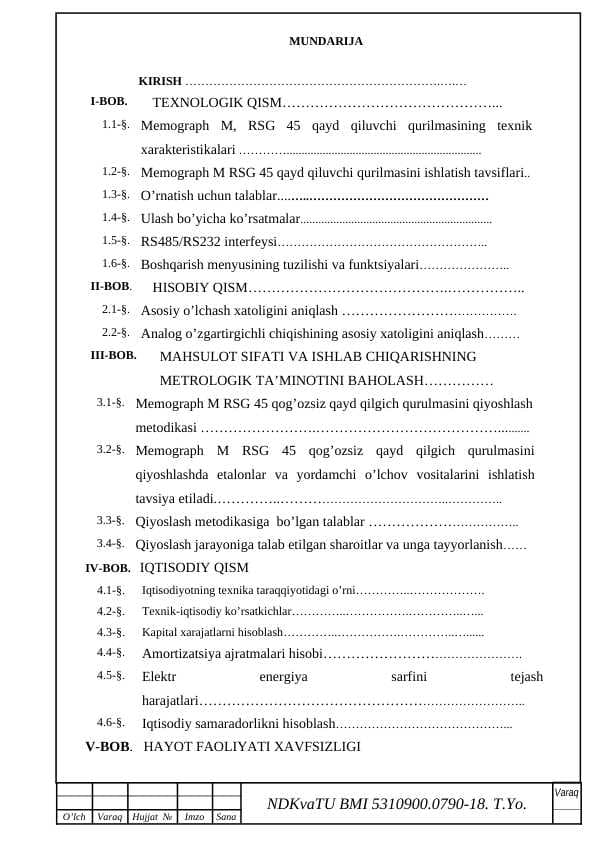 Multipliksor kanalli o‘lchash vositalarining strukturasi va ishlash prinsipi.
