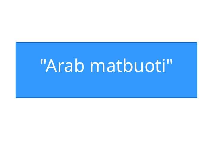 Arab matbuoti