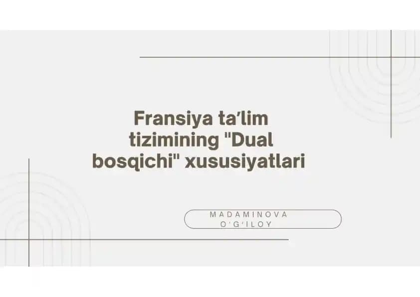 Maktabgacha taʼlim fanlari