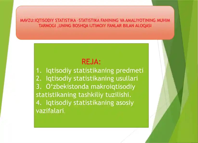 Iqtisodiy statistika
