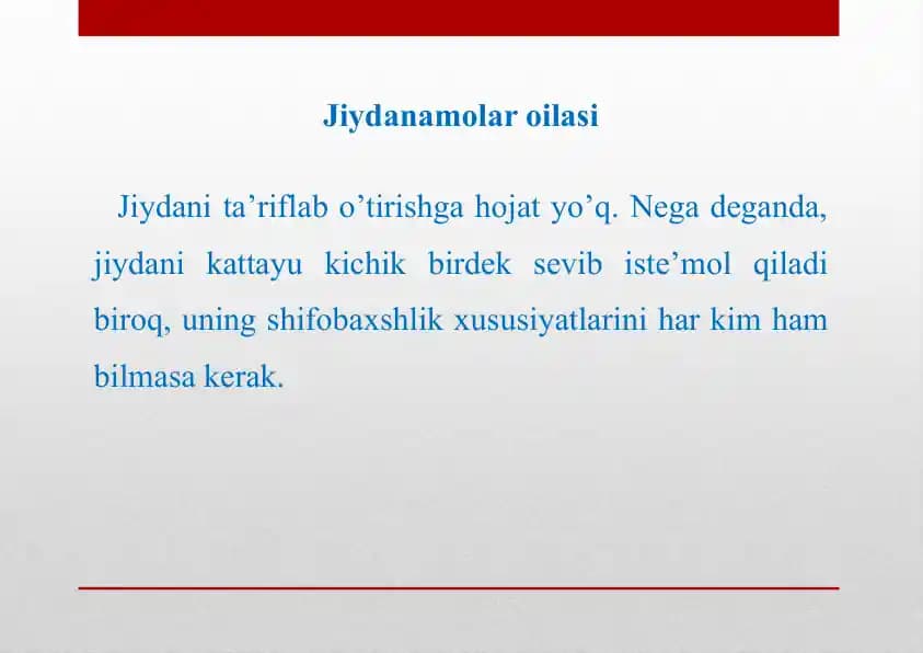 Jiydanamolar oilas