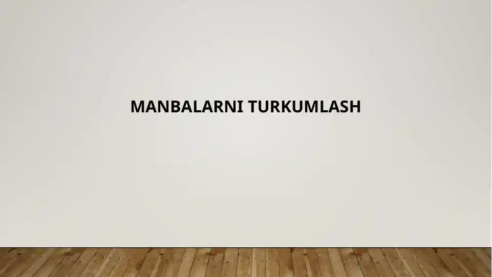 Nazariy va yozma manbashunoslik