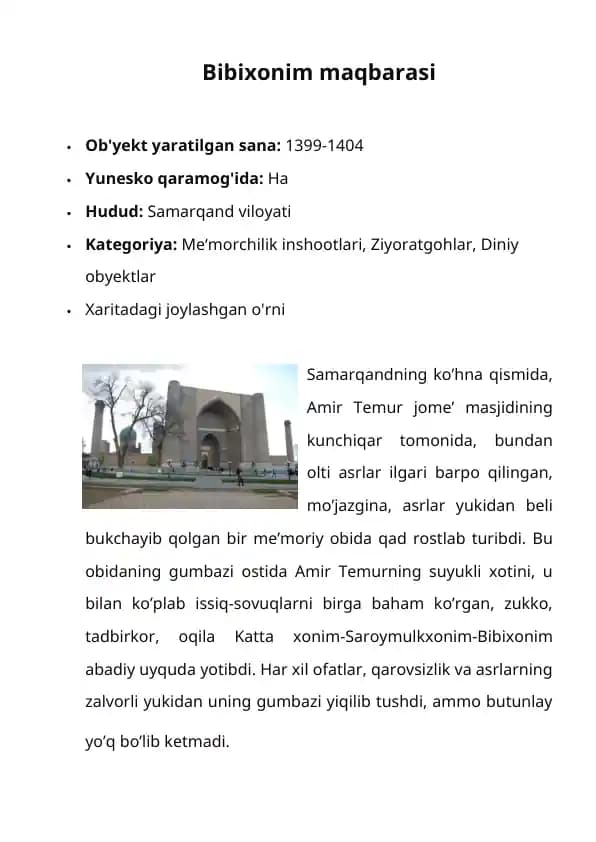 Bibixonim maqbarasi