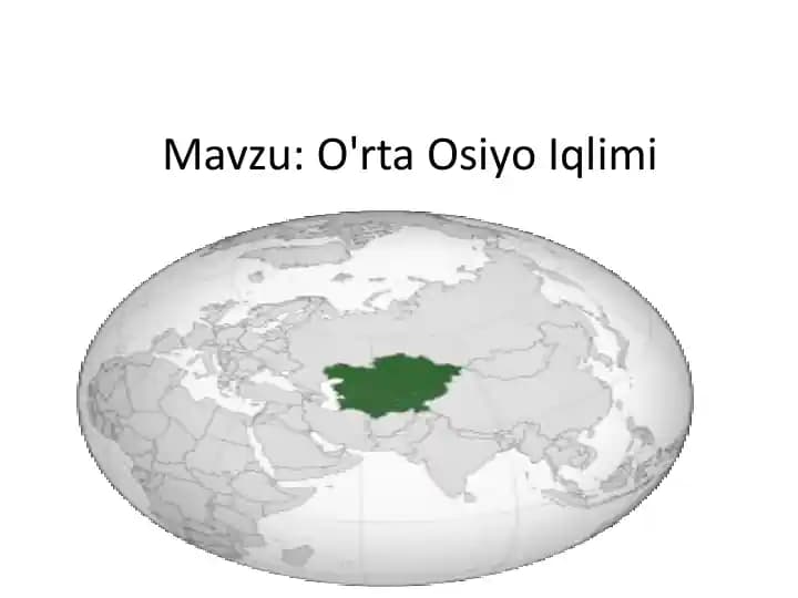 O'rta Osiyo Iqlimi