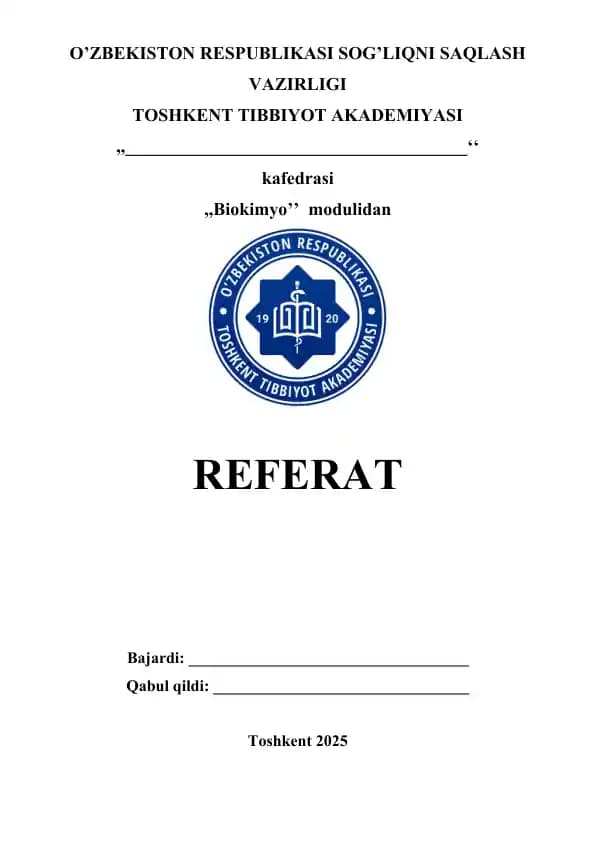 O'sma hujayralarining kimyoviy dori vositalariga multirezistentligi. Referat 13 bet.