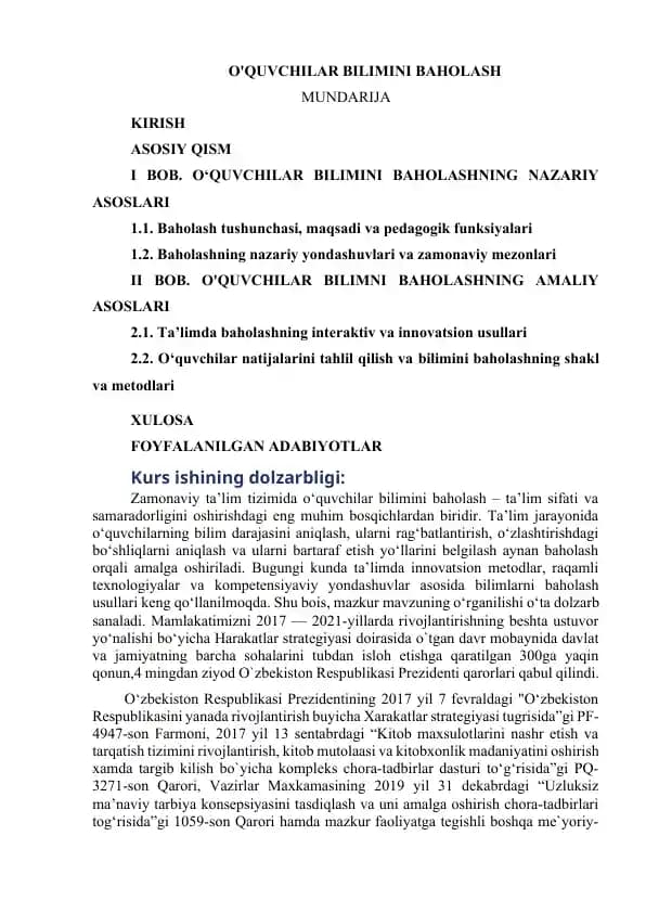 ONTOGENIZNING RIVOJLANISH  XUSUSIYATLARI