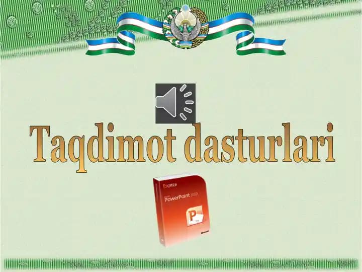 Taqdimot dasturlari