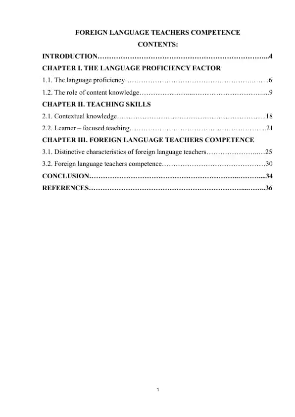 FOREIGN LANGUAGE TEACHERS COMPETENCE