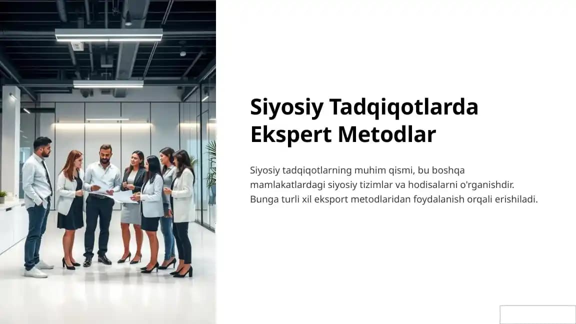 Siyosiy Tadqiqotlarda Ekspert Metodlar