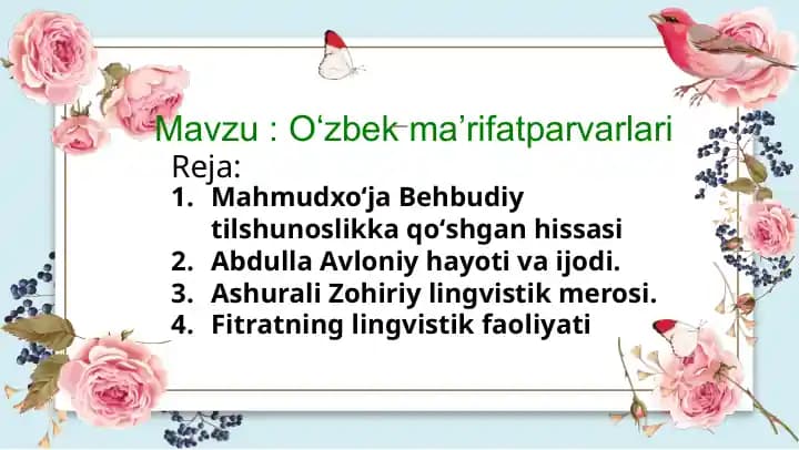 Oʻzbek ma’rifatparvarlari