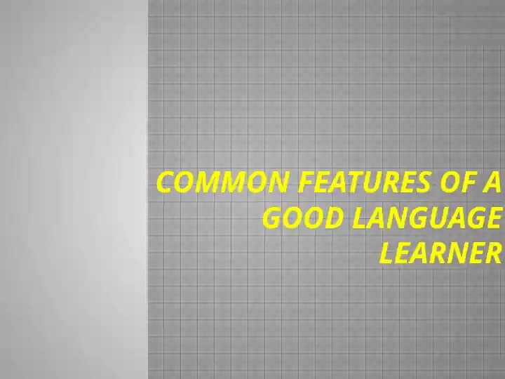 Common features of a good learner