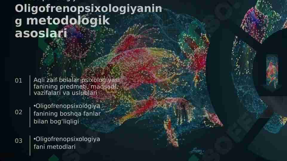 Oligofrenopsixologiyaning metodologik asoslari. Maxsus psixologiya
