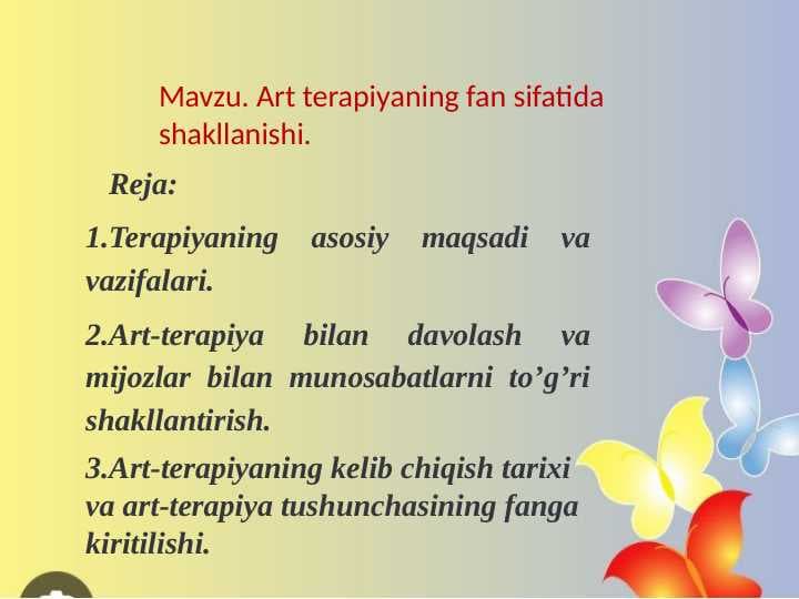 Art terapiyaning fan sifatida shakllanishi