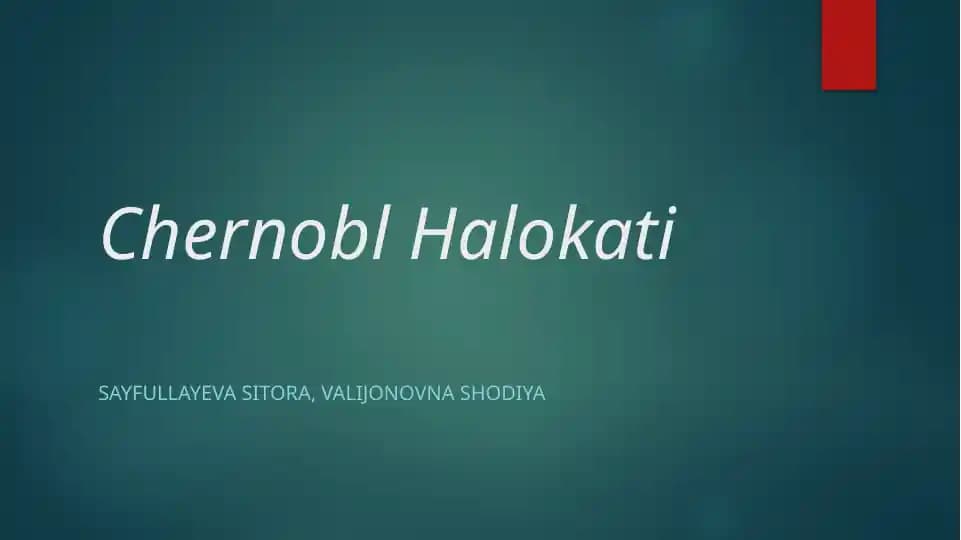 Chernobl halokati