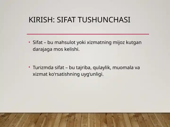 Turizm xizmatlari