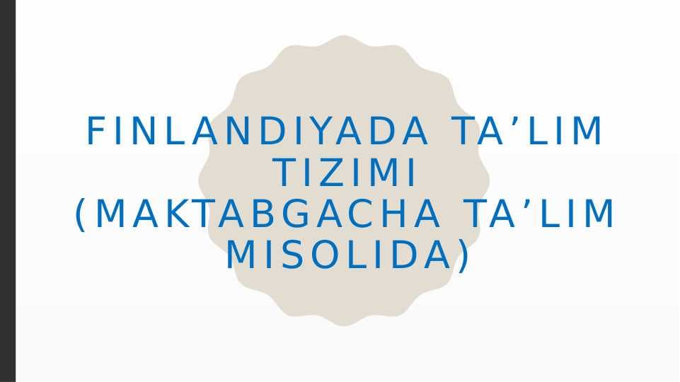 Finlandiyada ta'lim tizimi