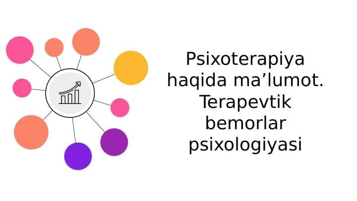 Psixoterapiya haqida maʼlumot. Terapevtik bemorlar psixologiyasi