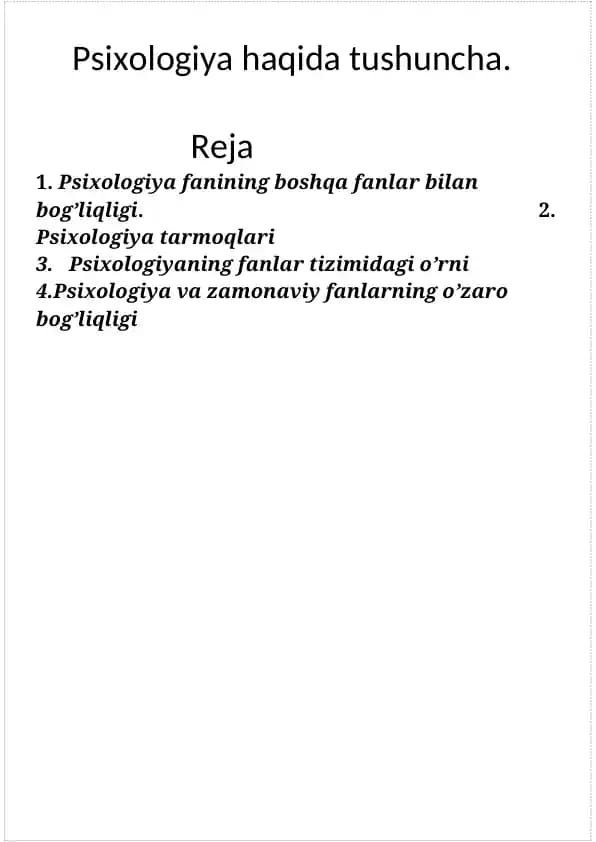 Psixologiya