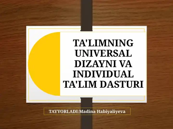 Ta'limning universal dizayni