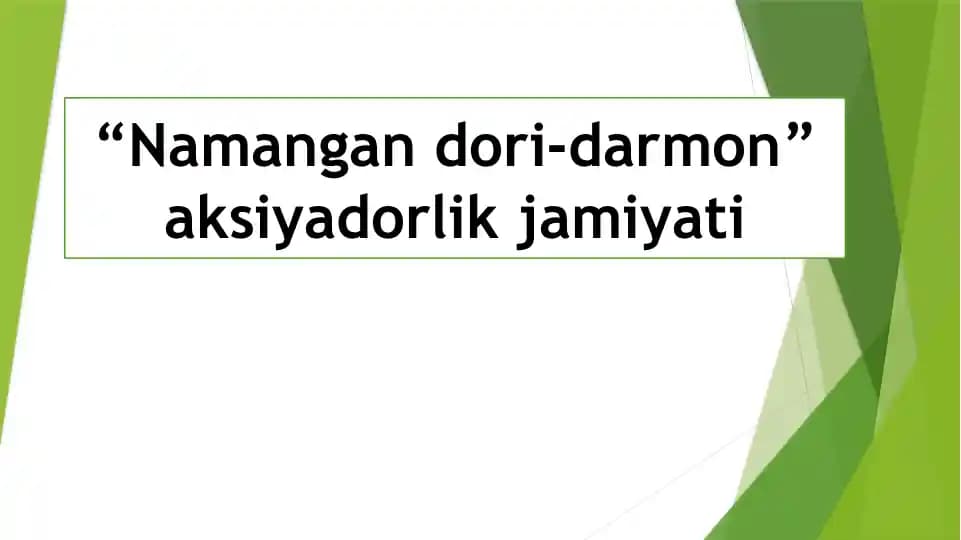 "Namangandori-darmon" aksiyadorlik jamiyati