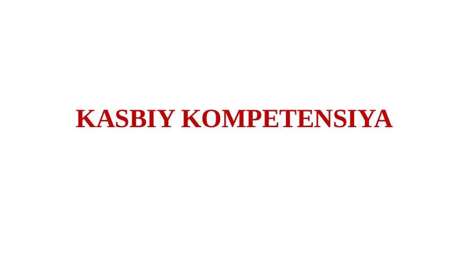KASPIY KOMPETENSIYA