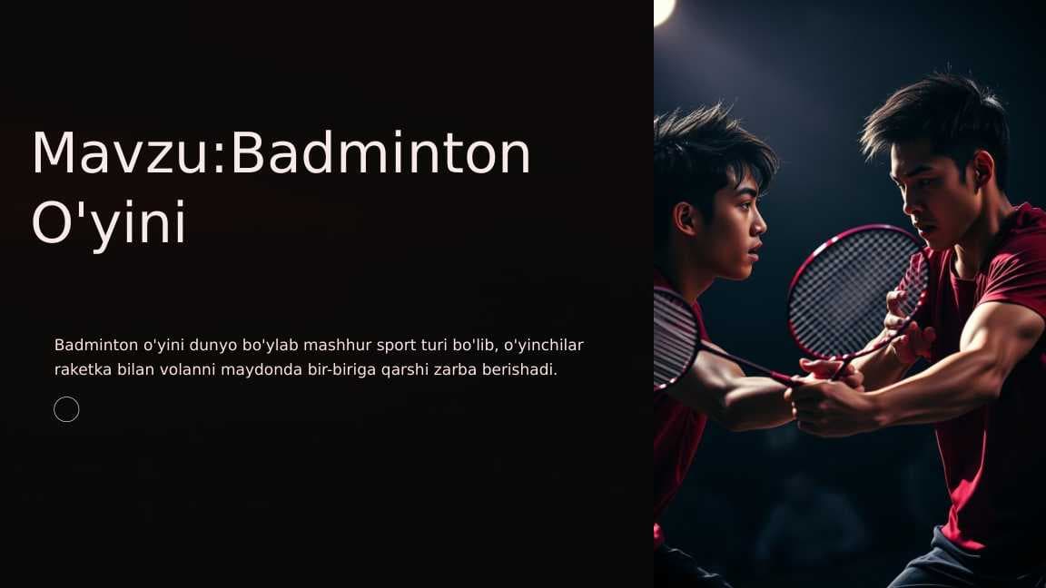 Badminton o'yini