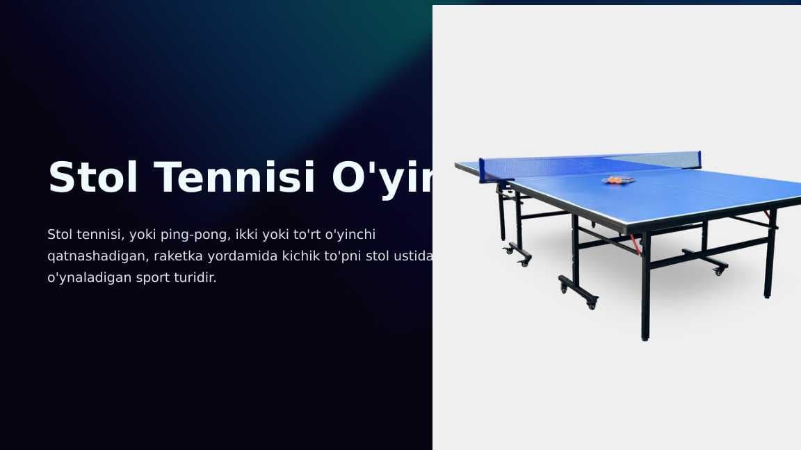 Stol tennis o'yini