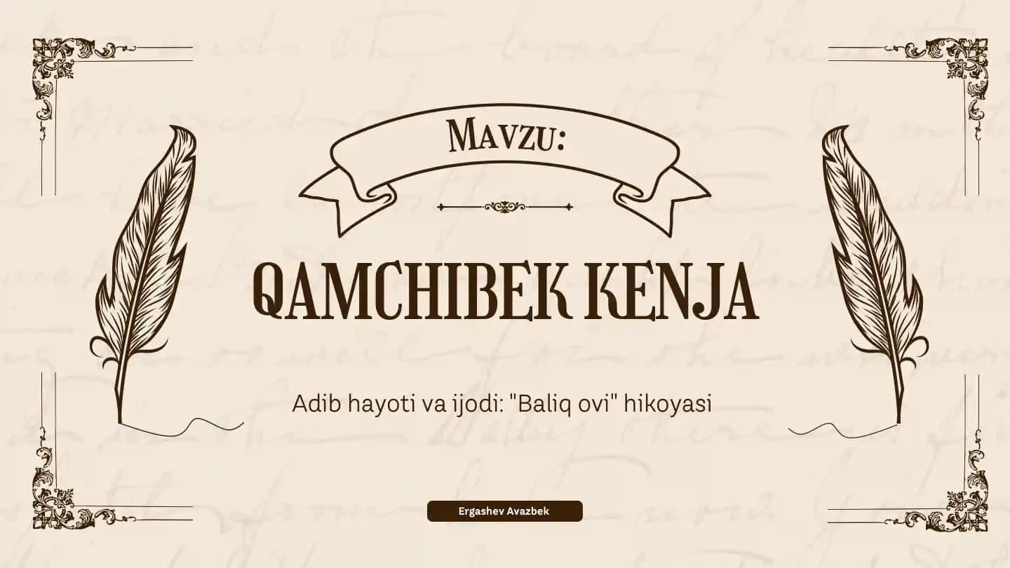 QAMCHIBEK KENJA