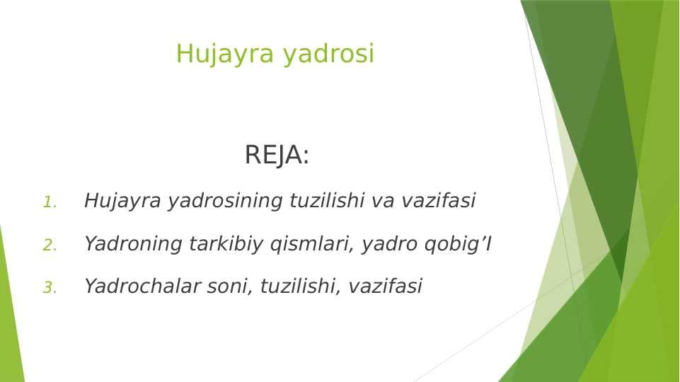 Hujayra yadrosi