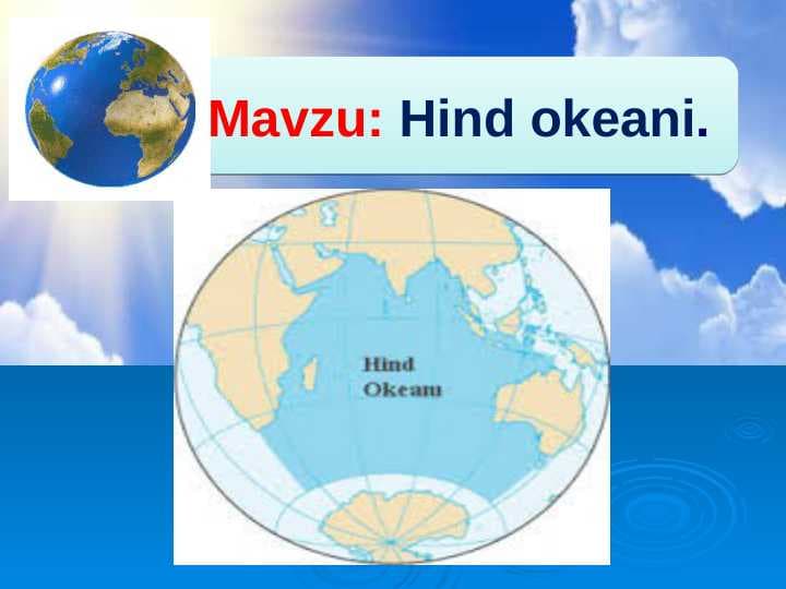 7-sinf geografiya Hind okeani