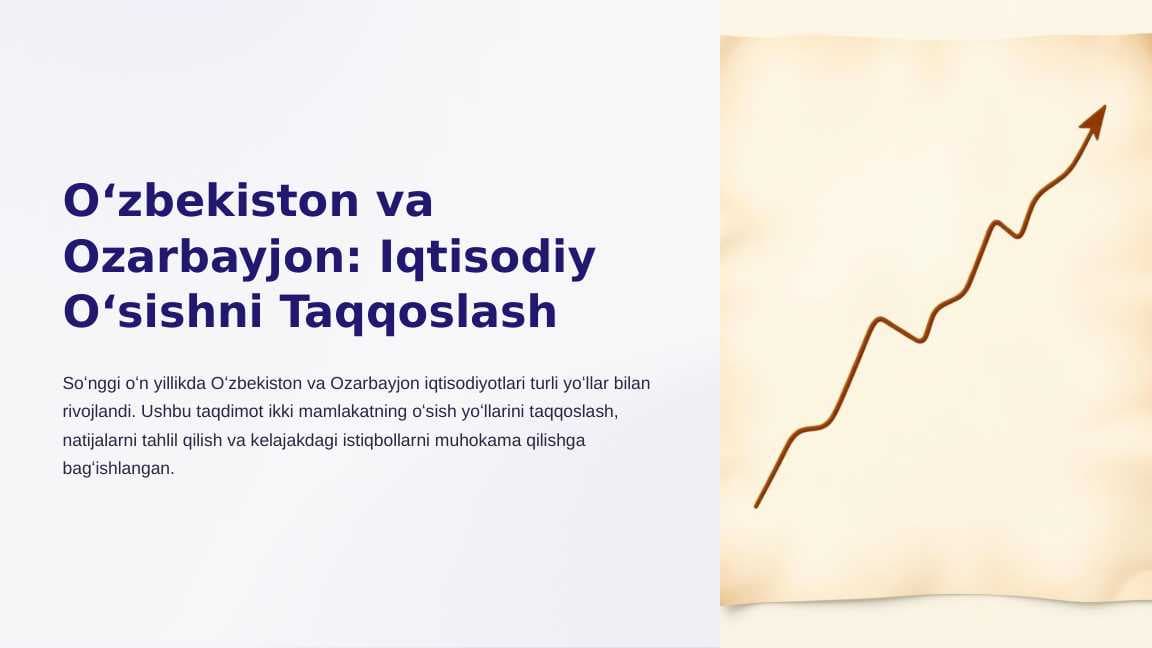 Oʻzbekiston va Ozarbayjon: Iqtisodiy Oʻsishni Taqqoslash