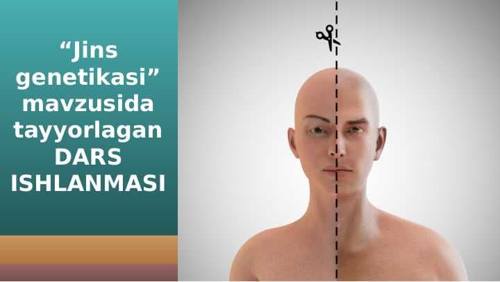 10-sinf biologiya Jins genetikasi