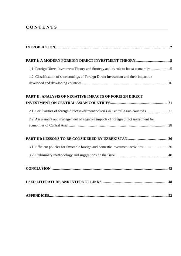 MODERN FOREIGN DIRECT INVESTMENT THEORY