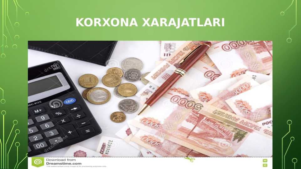 KORXONA XARAJATLARI