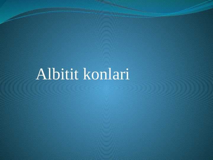 Albitit konlari