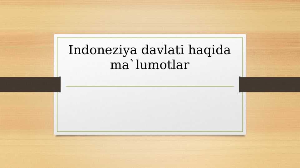 Indoneziya pptx