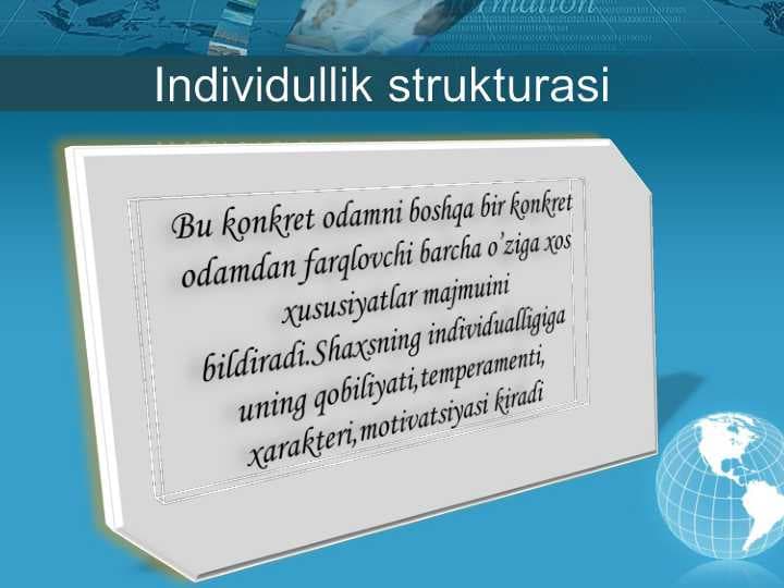 Individullik strukturasi