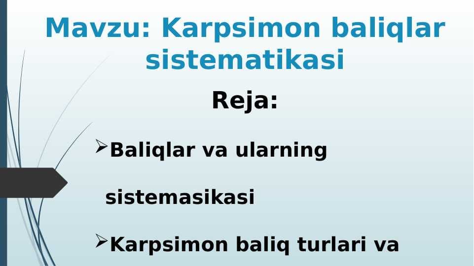 Karpsimon baliqlar sistematikasi
