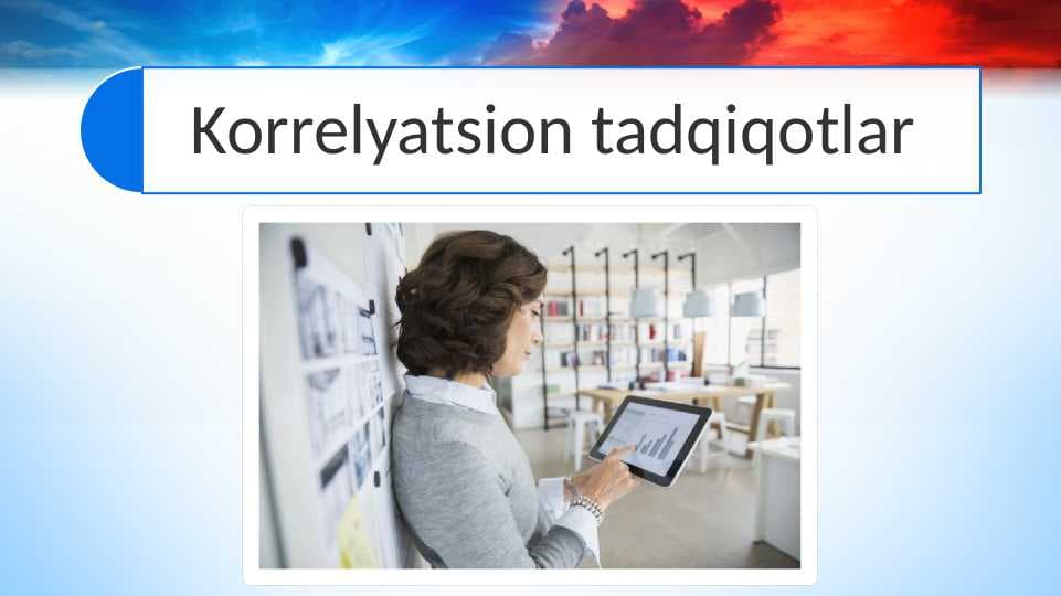 Korrelyatsion tadqiqotlar