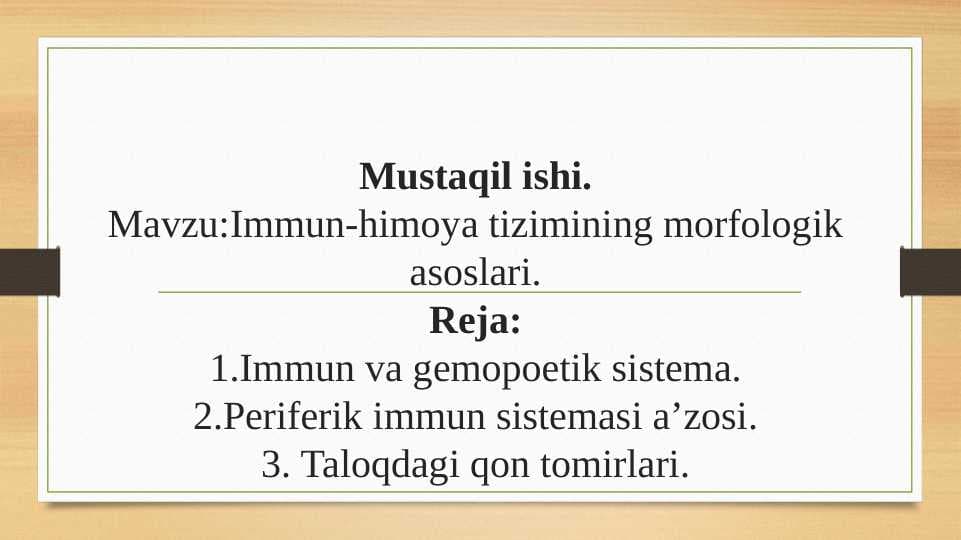 Immun sistemasi