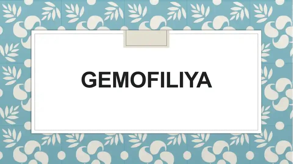 Gemofiliya