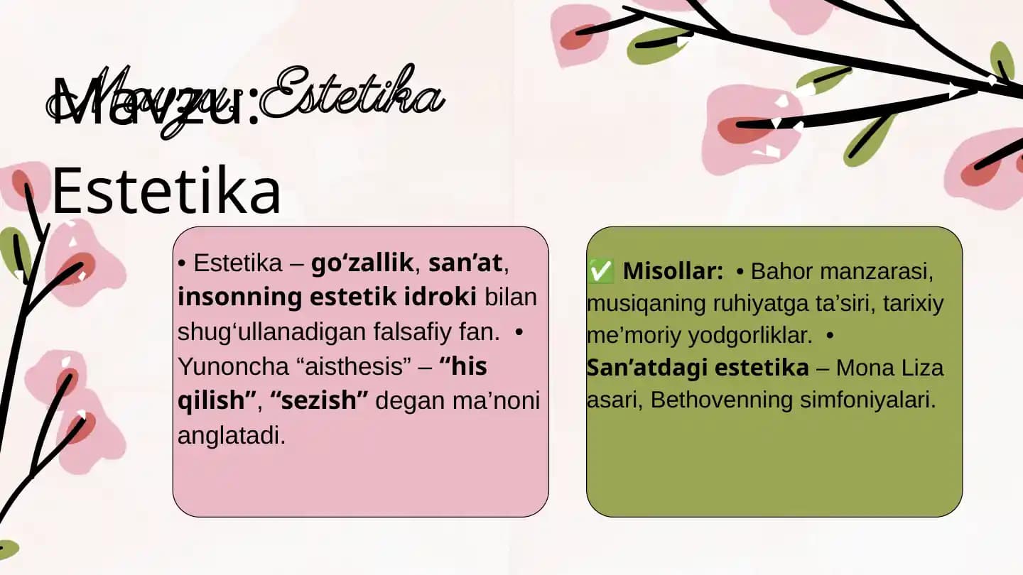 Estetika