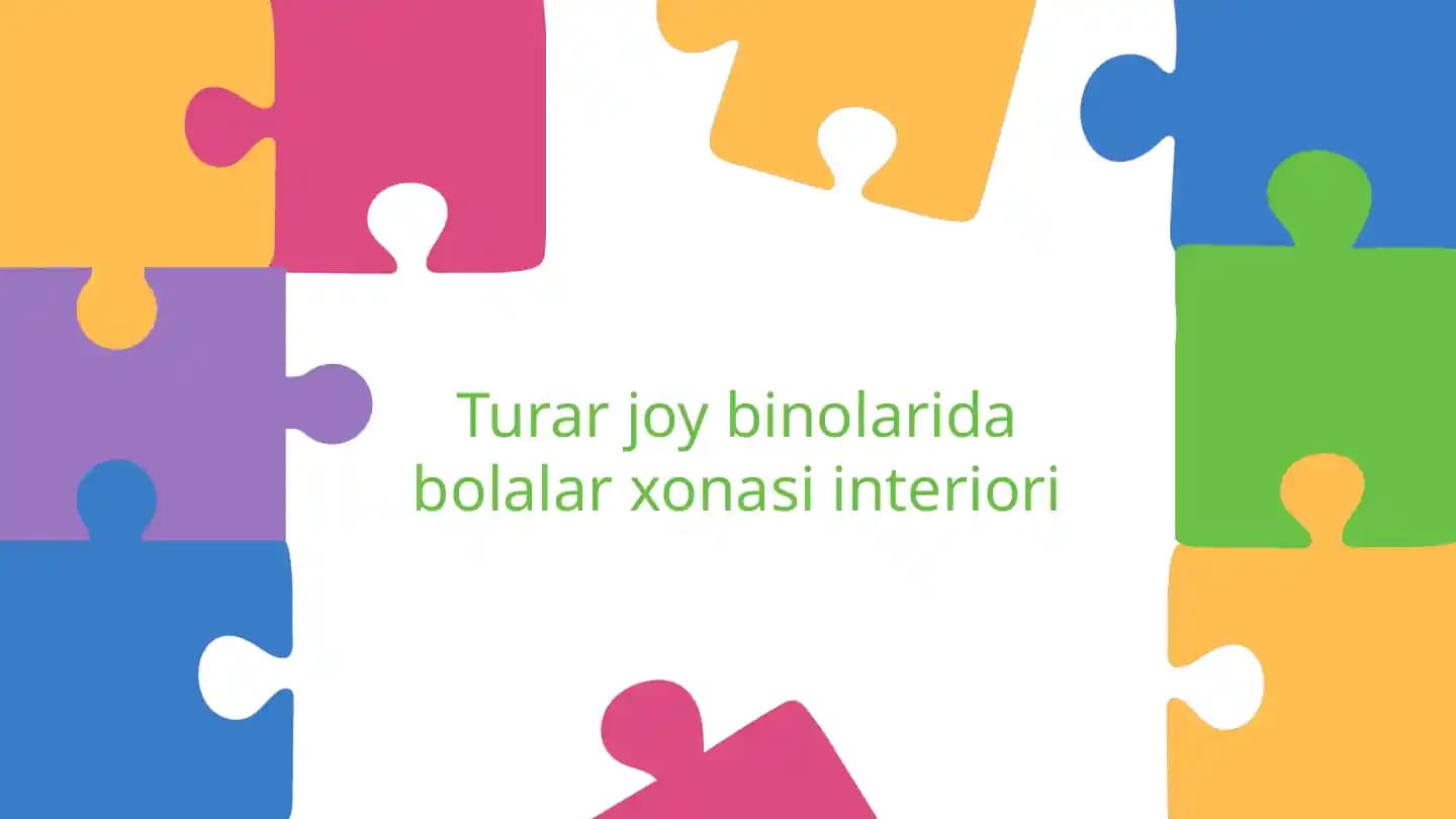 Turar joy binolarida bolalar xonasi interiori